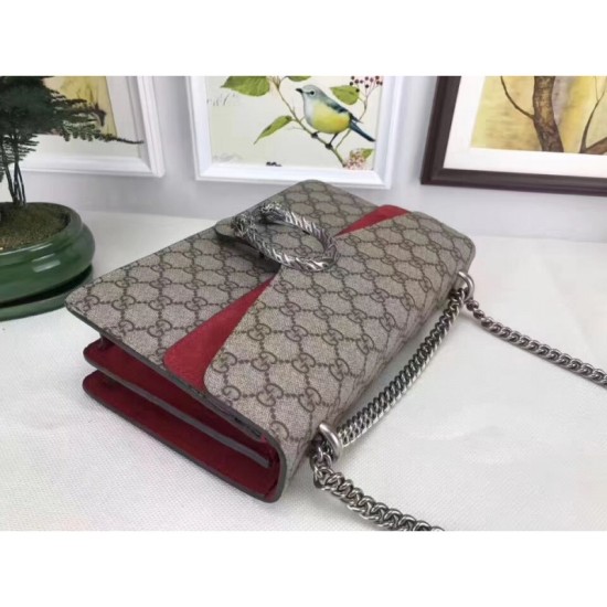 Replica Dionysus GG Supreme borsa a tracolla 400249 Rosso