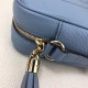 Replica Borsa Camera Soho in pelle 308364 Blu