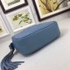 Replica Borsa Camera Soho in pelle 308364 Blu