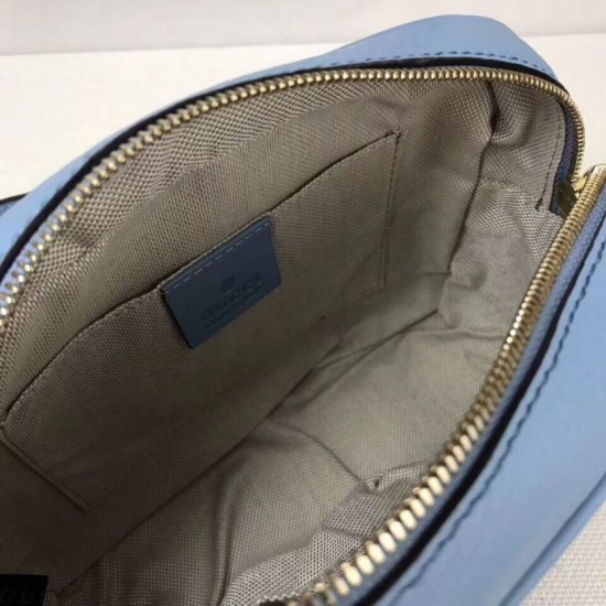 Replica Borsa Camera Soho in pelle 308364 Blu