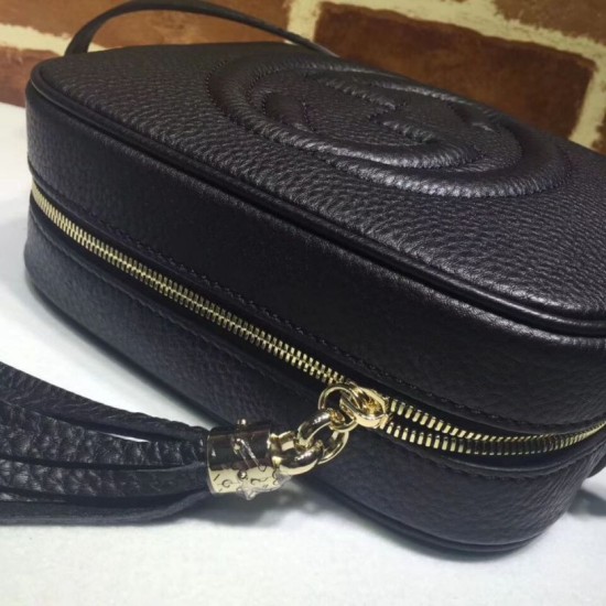 Replica Borsa Camera Soho in pelle 308364 Nero