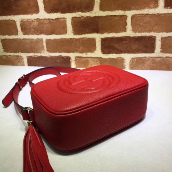 Replica Borsa Camera Soho in pelle 308364 Rossa