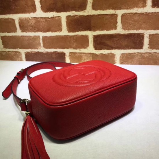 Replica Borsa Camera Soho in pelle 308364 Rossa