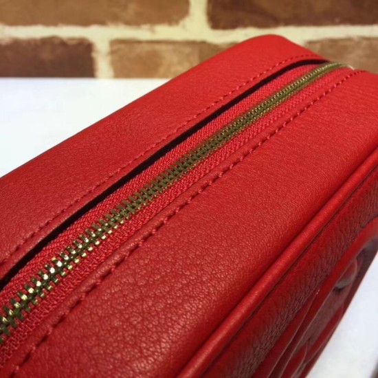 Replica Borsa Camera Soho in pelle 308364 Rossa