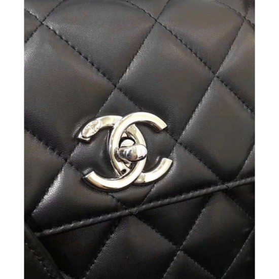 Replica Borsa Flap con manico superiore A92236 Nero