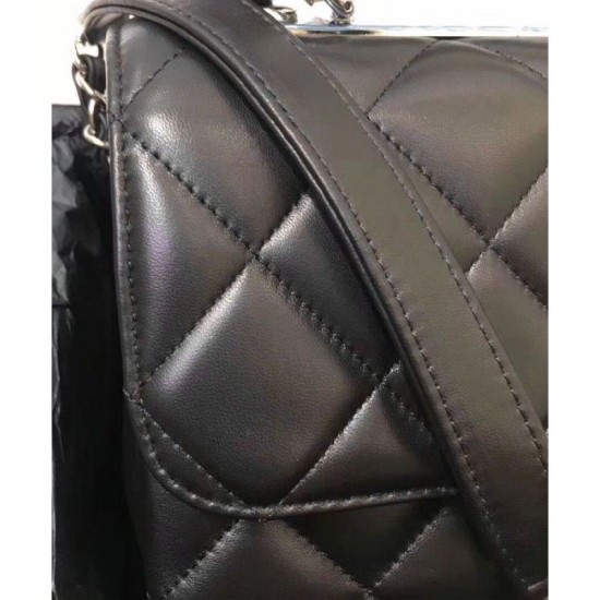 Replica Borsa Flap con manico superiore A92236 Nero