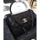 Replica Borsa Flap con manico superiore A92236 Nero
