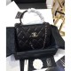 Replica Borsa Flap con manico superiore A92236 Nero