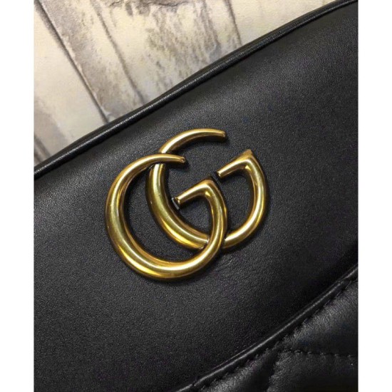 Replica Borsa a Tracolla GG Marmont Matelasse 443499 Nero