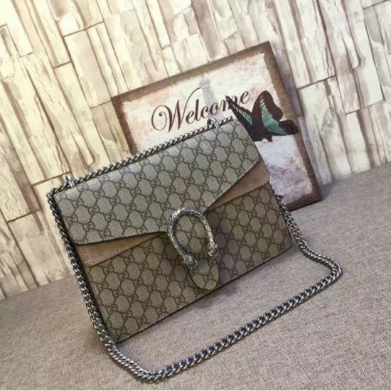 Replica Dionysus GG Supreme borsa a tracolla khaki 403348