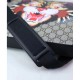 Replica Stampa gatto angry GG Supreme Messenger Flat 473886 Caffè