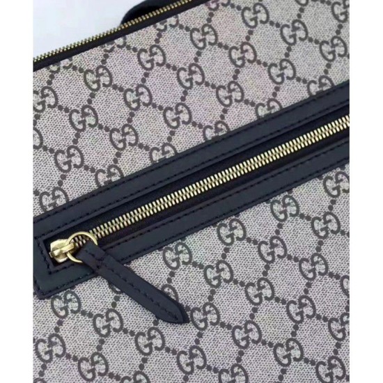 Replica Stampa gatto angry GG Supreme Messenger Flat 473886 Caffè
