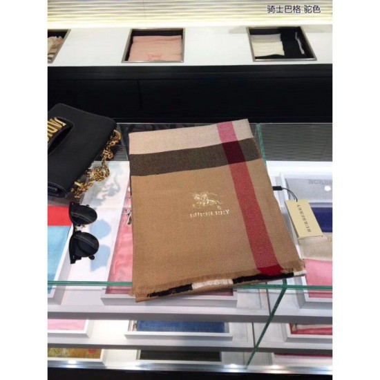 Replica Cammello di sciarpa di Cashmere Grande Check Classic