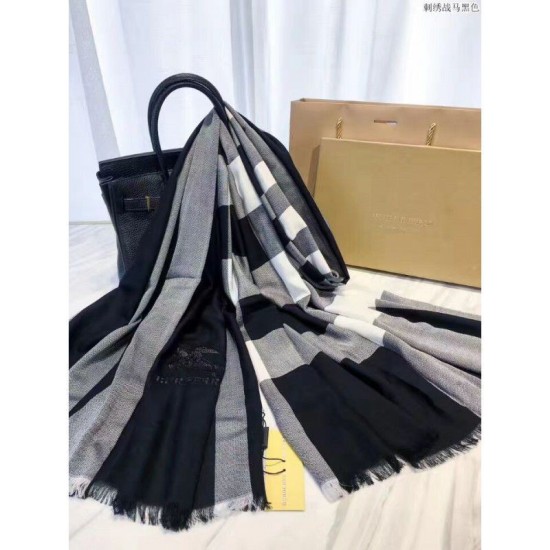 Replica Cammello di sciarpa di Cashmere Grande Check Classic