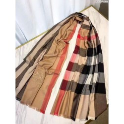 Replica Cammello di sciarpa di Cashmere Grande Check Classic