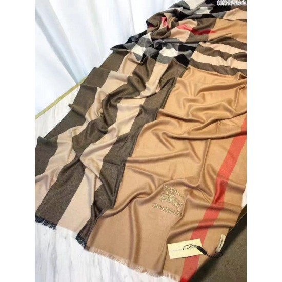 Replica Cammello di sciarpa di Cashmere Grande Check Classic