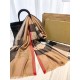 Replica Cammello di sciarpa di Cashmere Grande Check Classic