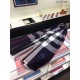 Replica Classic Large Check Sciarpa Navy di Cashmere