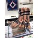 Replica Sciarpa in Cashmere Classic in Camel Check e Lace