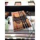 Replica Sciarpa in Cashmere Classic in Camel Check e Lace