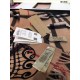 Replica Sciarpa in Cashmere Classic in Camel Check e Lace