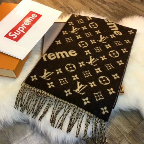 Replica X Superme Cashmere Sciarpa Caffè