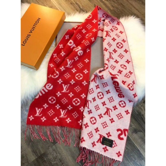 Replica X Superme Sciarpa Cachemire Rosso
