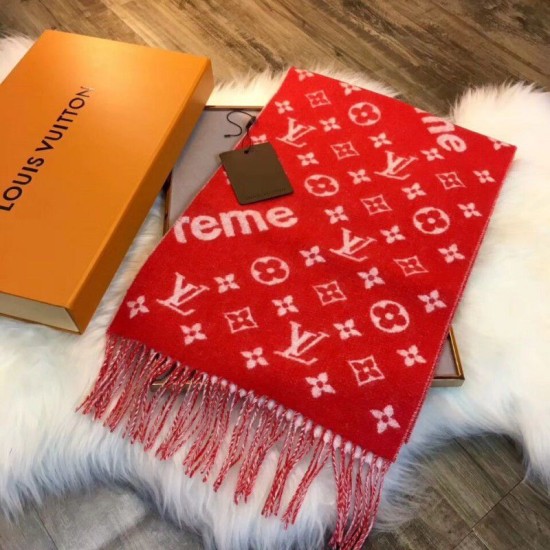 Replica X Superme Sciarpa Cachemire Rosso