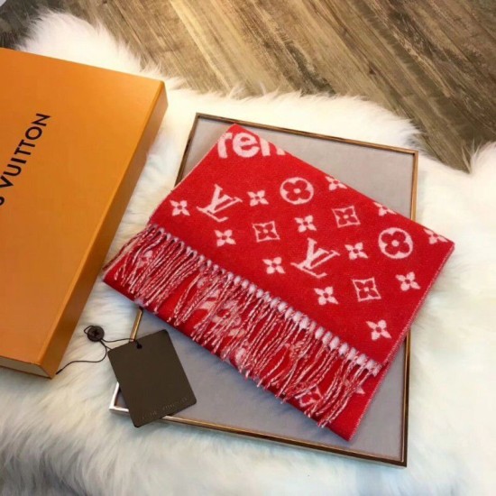 Replica X Superme Sciarpa Cachemire Rosso