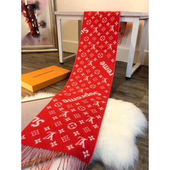 Replica X Superme Sciarpa Cachemire Rosso