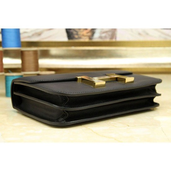 Replica Borse Hermes Constance in pelle nera Epsom