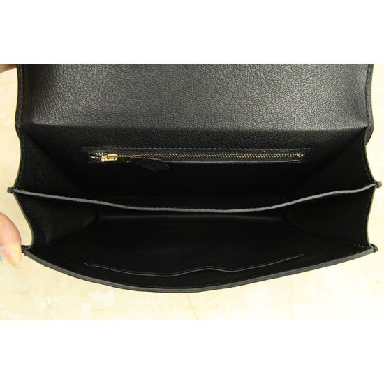 Replica Borse Hermes Constance in pelle nera Epsom