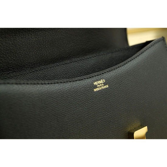 Replica Borse Hermes Constance in pelle nera Epsom