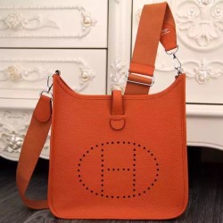 Replica Borsa Hermes Evelyne II TPM e III PM Arancione