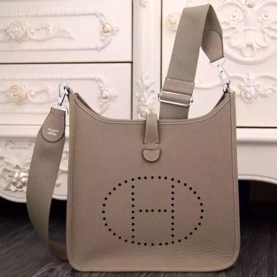 Replica Borse Hermes Evelyne III PM Grigio