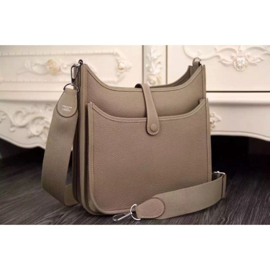 Replica Borse Hermes Evelyne III PM Grigio