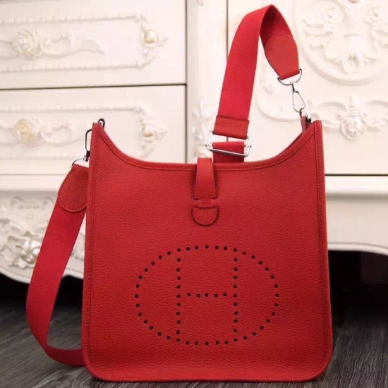 Replica Hermes Evelyne II TPM e III PM Borse Vermillion