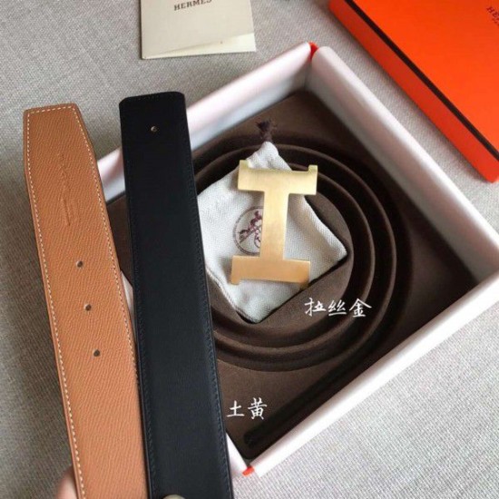 Replica Cinturino Hermes Constance 2 fibbia per cintura oro Epsom 42MM cinturino