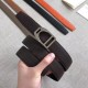 Replica Hermes Etrier Cintura con fibbia Cinturino Clemence 32 mm cioccolato