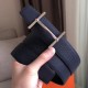 Replica Cintura reversibile Hermes H d'Ancre Zaffiro / Ardoise