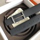 Replica Cintura reversibile Hermes H d'Ancre Nera / Ardoise