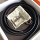 Replica Cintura reversibile Hermes H d'Ancre Nera / Ardoise