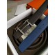 Replica Cintura reversibile Hermes H d'Ancre Indaco / Nero Epsom
