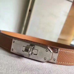 Replica Cintura Hermes Kelly Marrone Epsom Donna