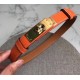 Replica Cintura Hermes Kelly Arancione Epsom Donna