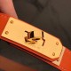 Replica Cintura Hermes Kelly Arancione Epsom Donna