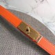 Replica Cintura Hermes Kelly Arancione Epsom Donna