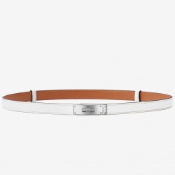 Replica Cintura Hermes Kelly Epsom bianca