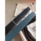 Replica Cintura Hermes Officier Reversibile 38mm Blu Clemence