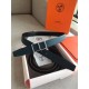 Replica Cintura Hermes Officier Reversibile 38mm Blu Clemence